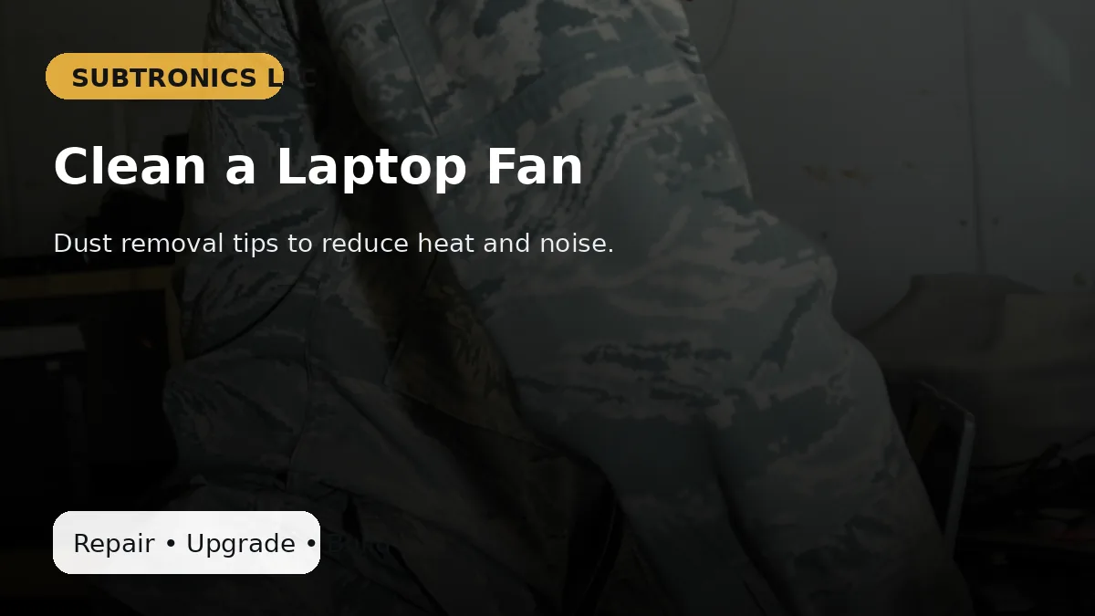 Laptop fan cleaning tutorial thumbnail