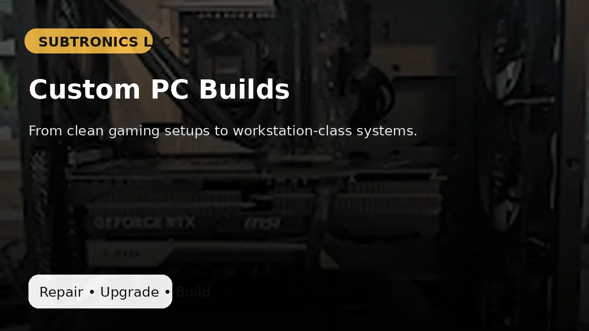 Custom PC build service